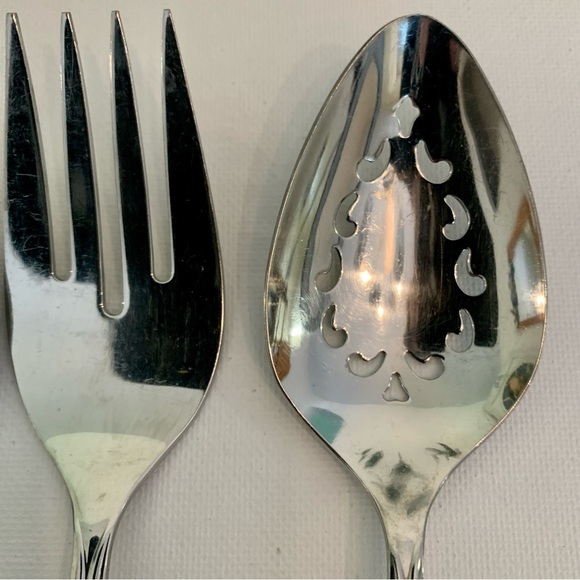 Oneida Community Venetia Stainless Flatware Serving Pieces Hostess Set Lot of 4 - Picture 4 of 9